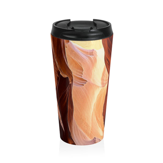 Slot Canyon Stainless Steel Travel Mug, Travel Coffee Cup, Unique Gift for Her, Coffee Lover, Personalized Travel Mug, Modern Design