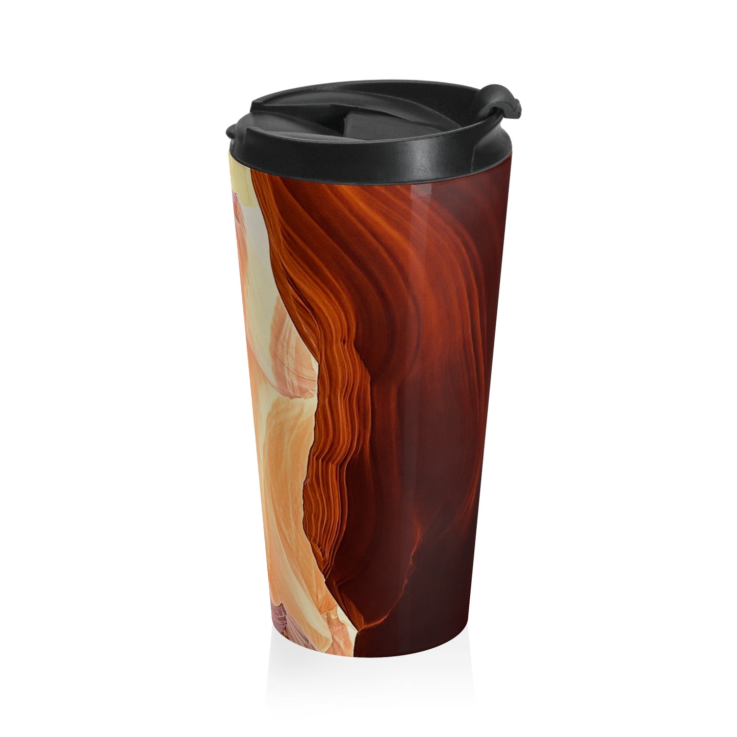 Slot Canyon Stainless Steel Travel Mug, Travel Coffee Cup, Unique Gift for Her, Coffee Lover, Personalized Travel Mug, Modern Design