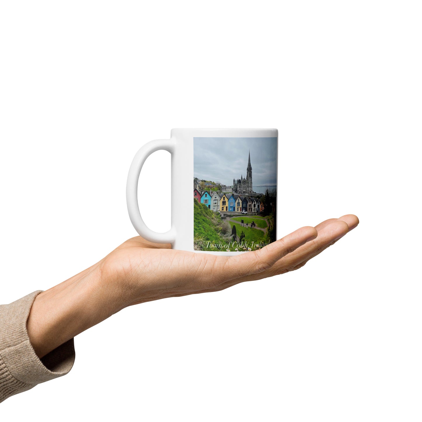 Cobh Ireland White glossy mug