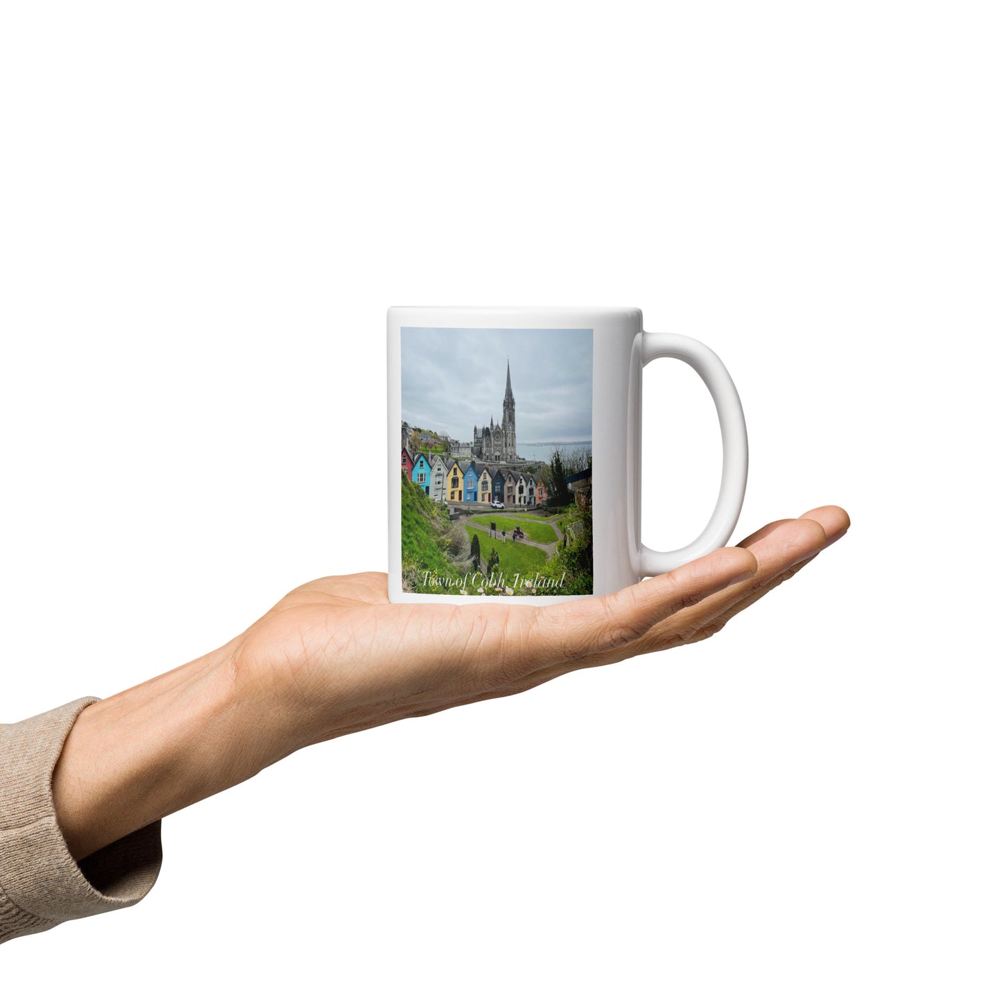 Cobh Ireland White glossy mug