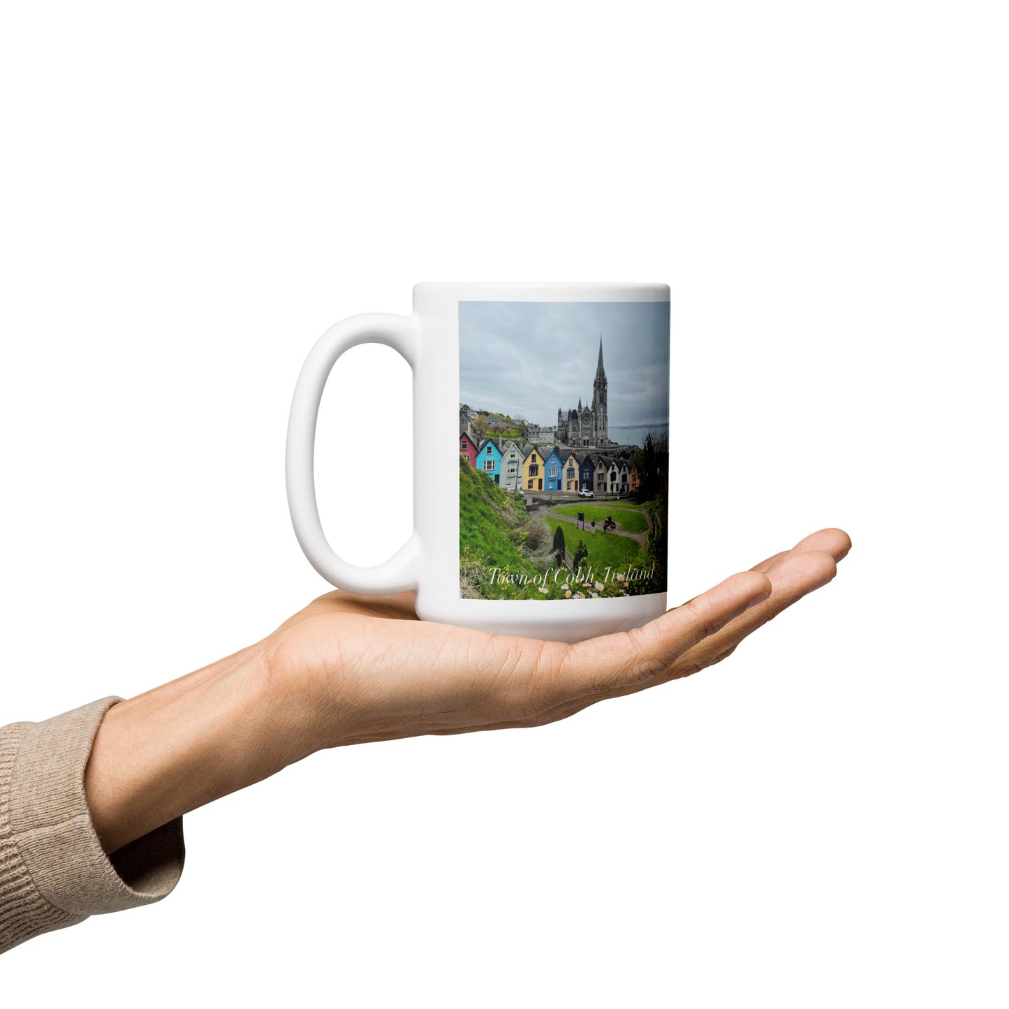 Cobh Ireland White glossy mug